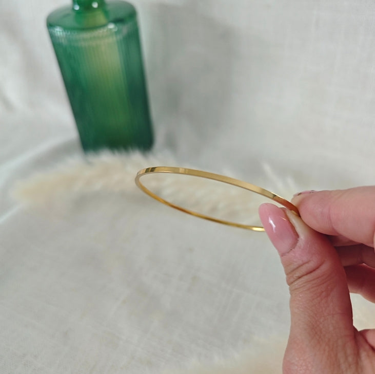 Aura Joncs dorés en acier inoxydable