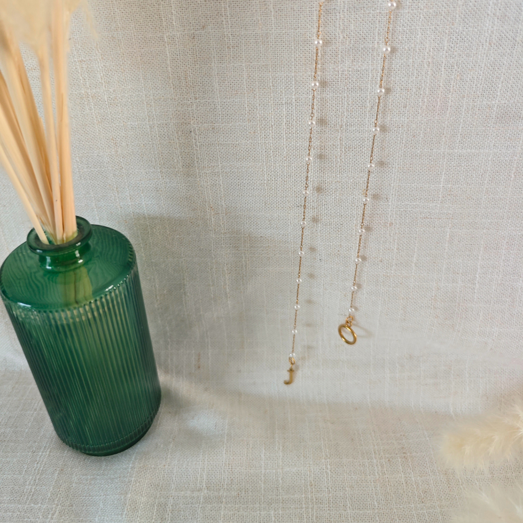 Collier personnalisable initiale – Acier inoxydable doré