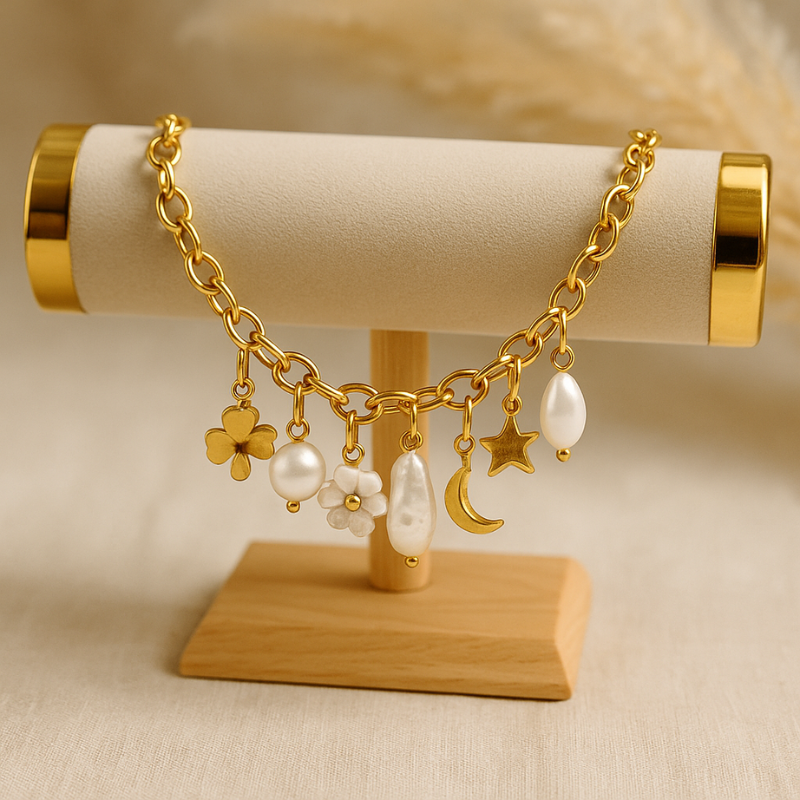 Collier Personnalisable – Taille Sautoir (10 Charms)