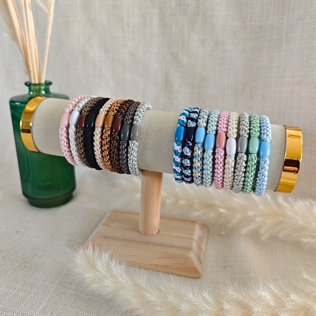 Trio Halo – Élastiques bijoux à cheveux & poignet