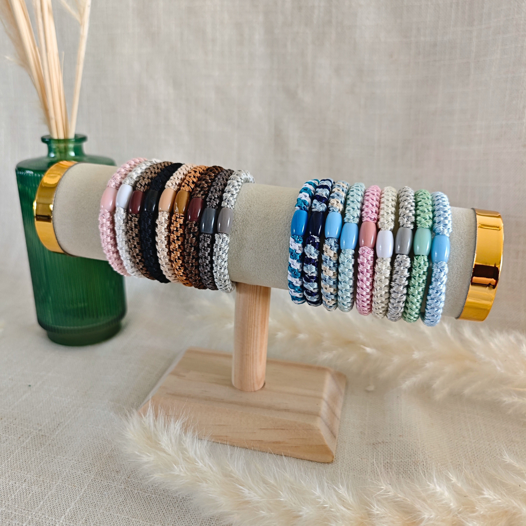 Trio Halo – Élastiques bijoux à cheveux & poignet