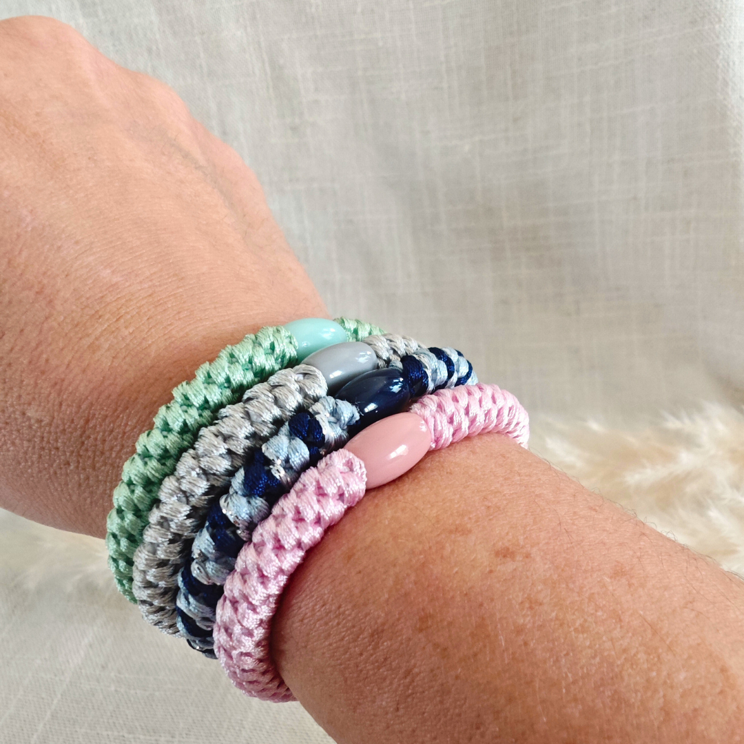 Trio Halo – Élastiques bijoux à cheveux & poignet