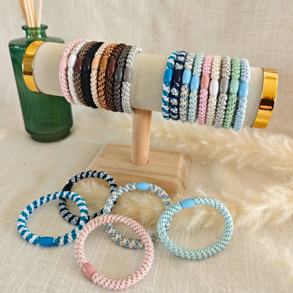 Trio Halo – Élastiques bijoux à cheveux & poignet