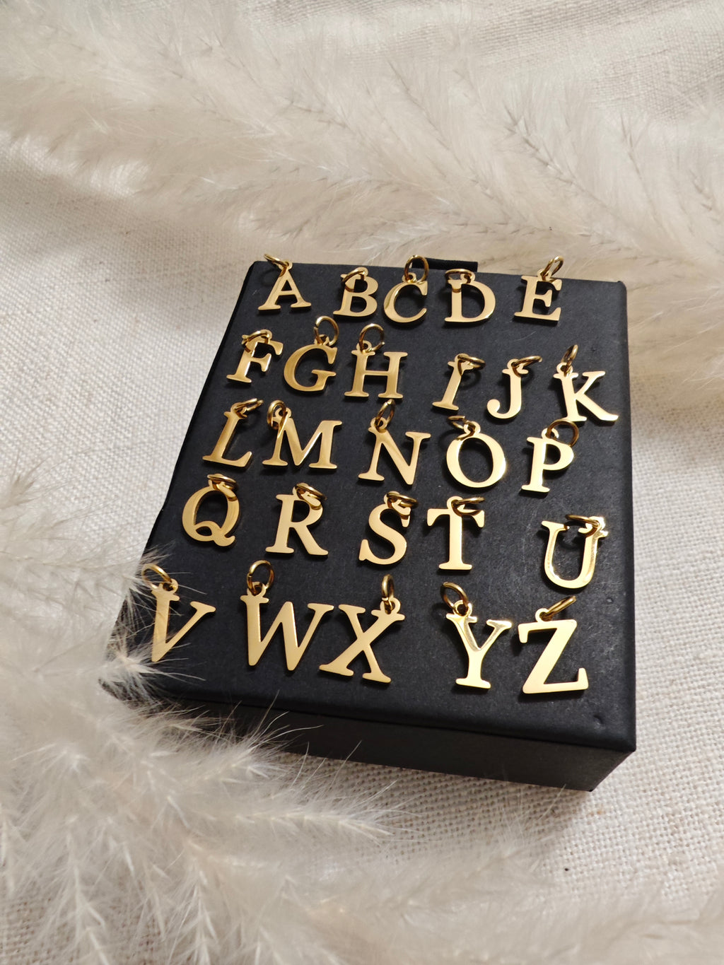 Collier personnalisable initiale – Acier inoxydable doré