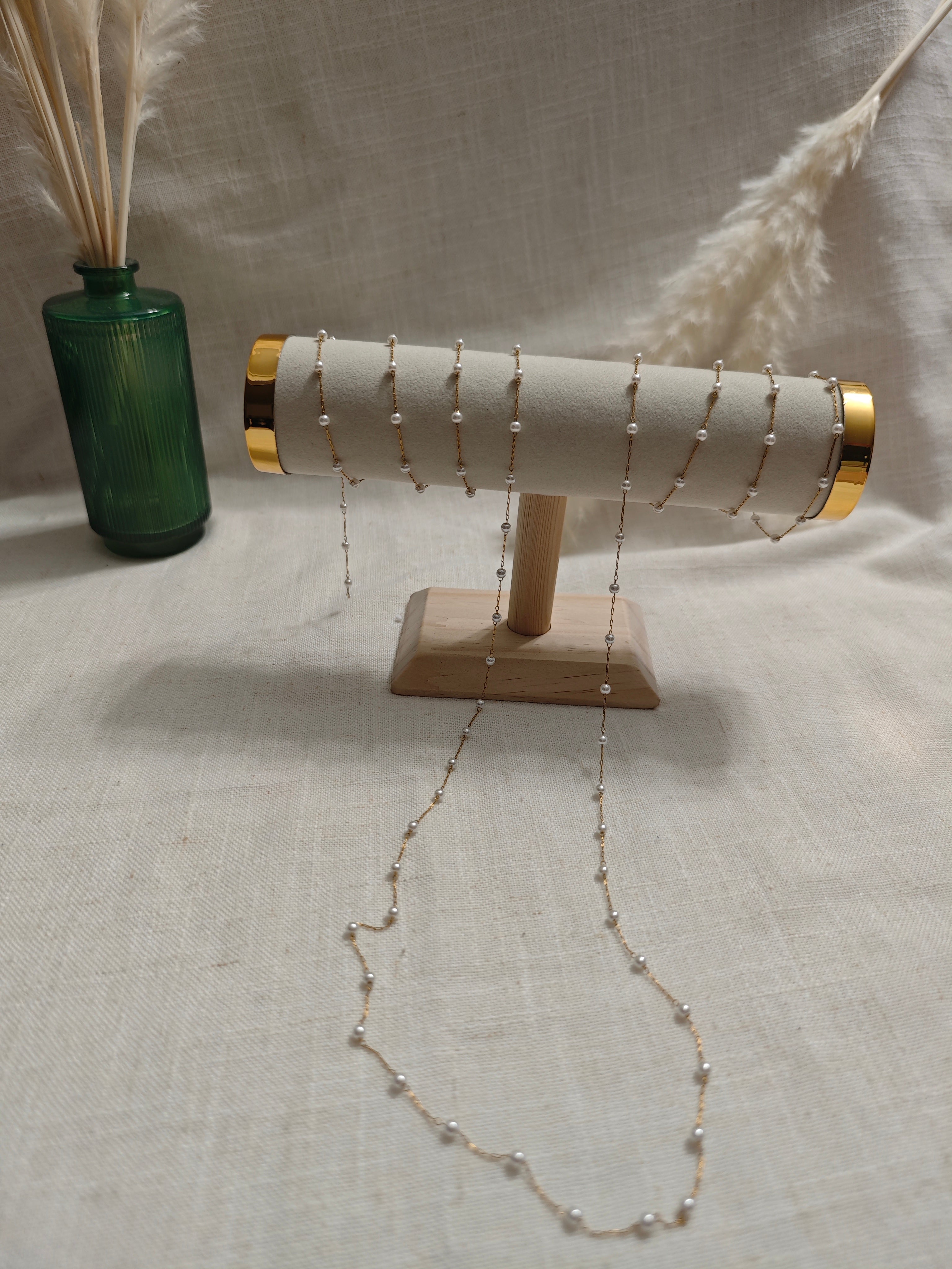 Collier personnalisable initiale – Acier inoxydable doré