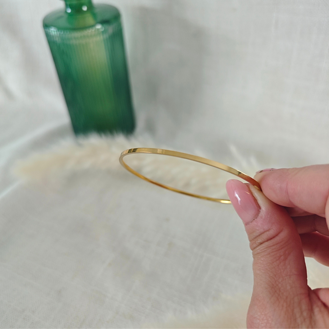 Aura - Joncs dorés en acier inoxydable